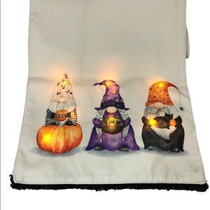 Cynthia Rowley gnome lighted table runner